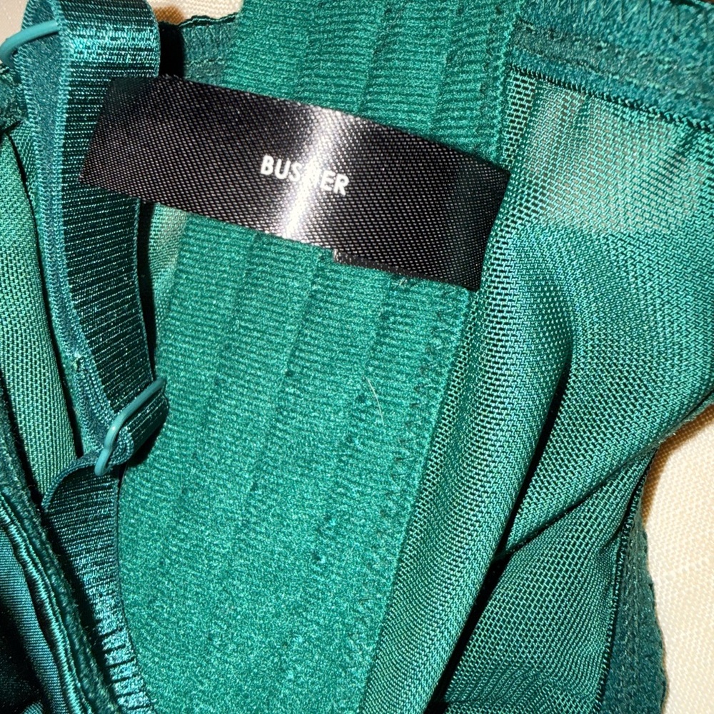Torrid Teal Lace Trim Bustier, Size 1 - Picture 6 of 6